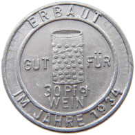 DRITTES REICH 30 PFENNIG 1934 30 PFENNIG WEIN 1934 #a022 0183 - Autres & Non Classés