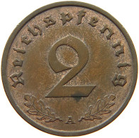 DRITTES REICH 2 PFENNIG 1937 A  #a043 0697 - 2 Reichspfennig