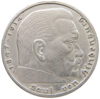 DRITTES REICH 2 MARK 1939 F  #a049 0125 - 2 Reichsmark