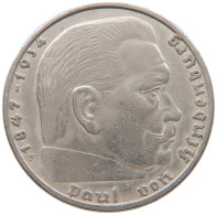 DRITTES REICH 2 MARK 1937 F  #a049 0175 - 2 Reichsmark