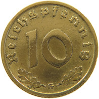DRITTES REICH 10 PFENNIG 1938 G  #a049 0213 - 10 Reichspfennig