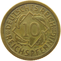 DRITTES REICH 10 PFENNIG 1935 E  #a054 0741 - 10 Reichspfennig