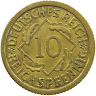 DRITTES REICH 10 PFENNIG 1935 F  #a054 0759 - 10 Reichspfennig