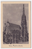 Dt.-Reich (000092) Sonderstemoel Auf AK (Wien, Stephanskirche) Blanco Gestempelt Wien Messepalast Am 27.9.1941 - Stephansplatz