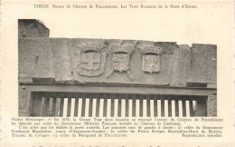 BELGIQUE - Theux - Ruines Du Château De Franchimont - Les Trois Ecussons De La Porte D'entrée - Carte Postale Ancienne - Theux