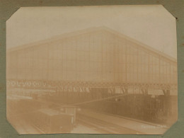 Troyes * 1902 * La Gare , Train Locomotive Machine * Ligne Chemi De Fer Aube * Photo Ancienne Format 11x8cm - Troyes