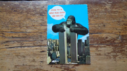 REF 637 CPSM New York World Trade Center King Kong Gorille Singe - Singes