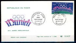 NIGER   Y&T  PA  149   ---   FDC   ---   Année Préolympique : Munich - Niger (1960-...)