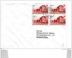 33-56 - Enveloppe Avec Bloc De  Timbres Pro Patria - Cachet à Date Langenthal 1948 - Attention Léger Pli - Brieven En Documenten