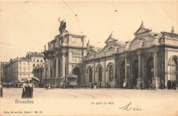 BELGIQUE - Bruxelles - La Gare Du Midi - Carte Postale Ancienne - Transport (rail) - Stations