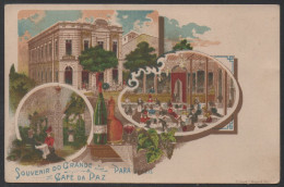 PARA - BRESIL - BRAZIL / 1895's PICTURE POSTCARD CAFE GRANDE DA PAZ  (ref CP933) - Belém