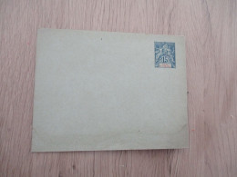 Entier Type Sage Côte D'Ivoire 15 C Bleu Colonies Françaises - Storia Postale