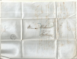 Lettre, Préphilatélie, Précurseurs XIX E Siècle, 1846, PARIS à PARTHENAY, 6 Scans - 1801-1848: Vorläufer XIX