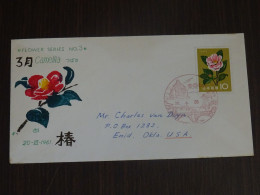 Japan 1961 Camellia Flower FDC VF - FDC