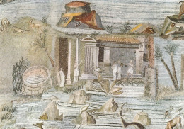 CARTOLINA  PALESTRINA,ROMA,LAZIO-L'ISOLA ELEFANTINA-DETTAGLIO DEL MOSAICO DEL NILO (MUSEO NAZIONALE PRENESTINO)-NON VIAG - Museen