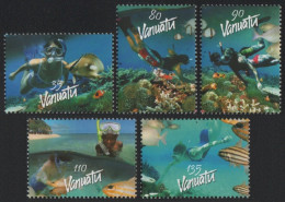 Vanuatu 2003 - Mi-Nr. 1183-1187 ** - MNH - Fische / Fish - Vanuatu (1980-...)