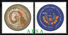 Tunisia-Euromed 2021-Joint Issue-Handicraft Jewelry In The Mediterranean (2 Values) //émission Commune (Bijoux Méditerra - Joint Issues