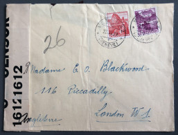 Suisse, Divers Sur Enveloppe + Censure - 23.11.1939 - (B2715) - Postmark Collection