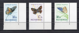 Hungary Serie 3v 1993 Butterflies Butterfly Mariposa Papillon MNH - Unused Stamps