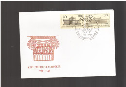 Ddr Germania Est - Fdc 1981 Fdc Karl Friedrik Schinkel - 1981-1990