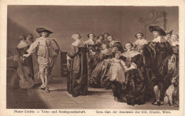 PEINTURES - TABLEAUX - Tanz Und Musikgesellschaft - Pieter Codde - Carte Postale Ancienne - Paintings