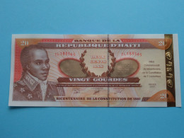 20 Vingt Gourdes ( 2001 ) Banque De La République D'HAITI ( For Grade See SCAN ) UNC ! - Haiti