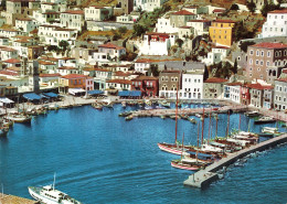 GRÈCE - Hydra - Vue Du Quai - Colorisé - Carte Postale Ancienne - Griechenland