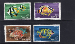 Israel 4v 1962 Red Sea Fish MNH - Ongebruikt (zonder Tabs)