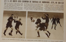 1928 FOOTBALL - SETE CHAMPION DU SUD EST - ROUEN CHAMPION DE NORMANDIE - LE MIROIR DES SPORTS - Livres