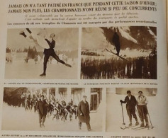 1928 CHAMONIX ET MONT REVARD - SPORT D'HIVER - LE MIROIR DES SPORTS - Sports D'hiver