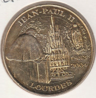 MONNAIE DE PARIS 2011 - 65 LOURDES Lourdes - Pape Jean-Paul II  1983 2004 - 2011