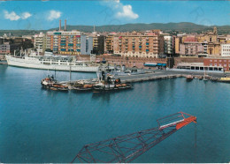 CARTOLINA  CIVITAVECCHIA,LAZIO-VEDUTA DAL PORTO-MARE,SOLE,ESTATE,LUNGOMARE,BARCHE A VELA,BELLA ITALIA,VIAGGIATA 1970 - Civitavecchia