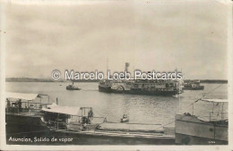 PARAGUAY ASUNCION SALIDA DE VAPOR REAL PHOTO 22356 ED. LIBRERIA NACIONAL - Paraguay