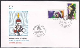 AC - TURKEY FDC - CEPT EUROPA AND DISCOVERIES ALBERT EINSTEIN ANKARA 02 MAY 1994 - FDC