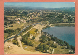 CHAMPAGNEY - HAUTE SAONE - VUE AERIENNE - BASE DE PLEIN AIR LES BALLASTIERES - TERRAIN DE CAMPING - ECRITE - Champagney