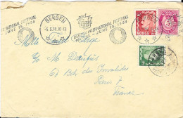 Sur Lettre Au Départ De BERGEN 5.5.58 - Briefe U. Dokumente