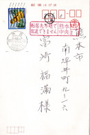 71631 - Japan - 1985 - ¥40 Neujahr '86 EF A Kte SHIBUYA -> Kumamoto, M "unbekannt Verzogen Zurueck"-Stpl - Covers & Documents