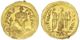 Solidus 602/610, Constantinopel, 8. Offizin. 4,47 G. Fast Stempelglanz, Randfehler. Ratto 1190. Sear 618. - Byzantine