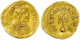 Semissis 641/668. Brb. R./Kreuz Auf Globus. 2,03 G. Sehr Schön. Sear 983. - Byzantium