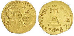 Solidus 654/659, Constantinopel, 3. Off. 4,43 G. Vorzüglich/Stempelglanz. Sear 959. - Byzantine