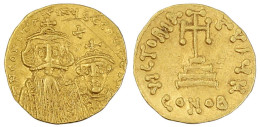Solidus 654/659, Constantinopel, 8. Off. 4,33 G. Sehr Schön/vorzüglich, Kratzer. Sear 959. - Byzantine