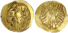 Hyperpyron 1261/1282 Constantinopel. Der Heilige Michael über Knieendem Kaiser Neben Stehendem Christus/Maria In Burgmau - Byzantine
