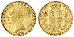 Sovereign 1869, Wappen, Die-Nr. 69. 7,99 G. 917/1000. Vorzüglich. Spink. 3853. - Other & Unclassified