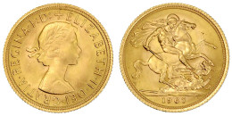 Sovereign 1967, Drachentöter. 7,99 G. 917/1000. Stempelglanz. Seaby 4124. - Other & Unclassified