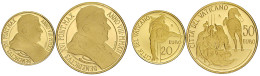 50 Und 20 Euro 2012. Restauration Der Paolinischen Kapelle. 15 Und 6 G. 917/1000. Jeweils In Originalschatulle Mit Zerti - Vatican