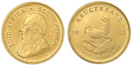 Krügerrand 1973. 33,93 G. 917/1000. Stempelglanz. Krause/Mishler 73. - Südafrika