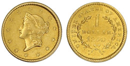 Dollar 1850, Philadelphia. Liberty Head. 1,67 G. 900/1000. Sehr Schön. Krause/Mishler 73. - Autres & Non Classés