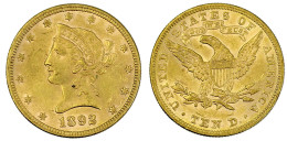 10 Dollars 1892, Philadelphia. Coronet Head. 16,72 G. 900/1000. Vorzüglich. Krause/Mishler 102. Friedberg 158. - Other & Unclassified