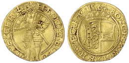 Dukat 1564, Klagenfurt. Stehender Herrscher In Rüstung Mit Zepter Und Schwert/gekr. Wappen. 3,10 G. Sehr Schön, Etwas Be - Pièces De Monnaie D'or