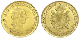 1/2 Sovrano 1786 A, Wien. 5,55 G. Vorzüglich, Min. Justiert. Herinek 101. - Gold Coins